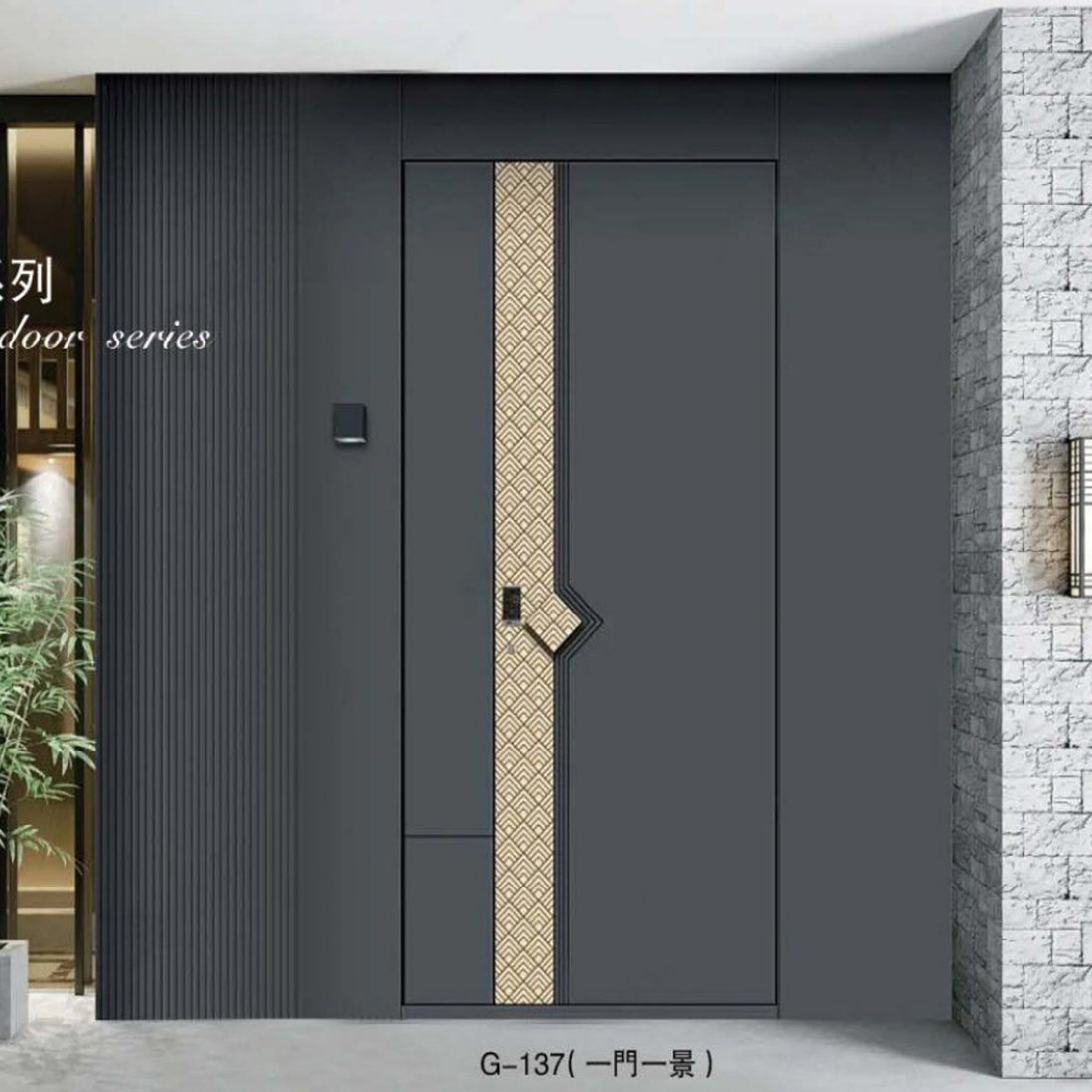 香港藝術鑄鋁大門個性化圖案訂製豪宅別墅私樓村屋防鏽耐用