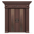 香港藝術鑄鋁大門個性化圖案訂製豪宅別墅私樓村屋防鏽耐用