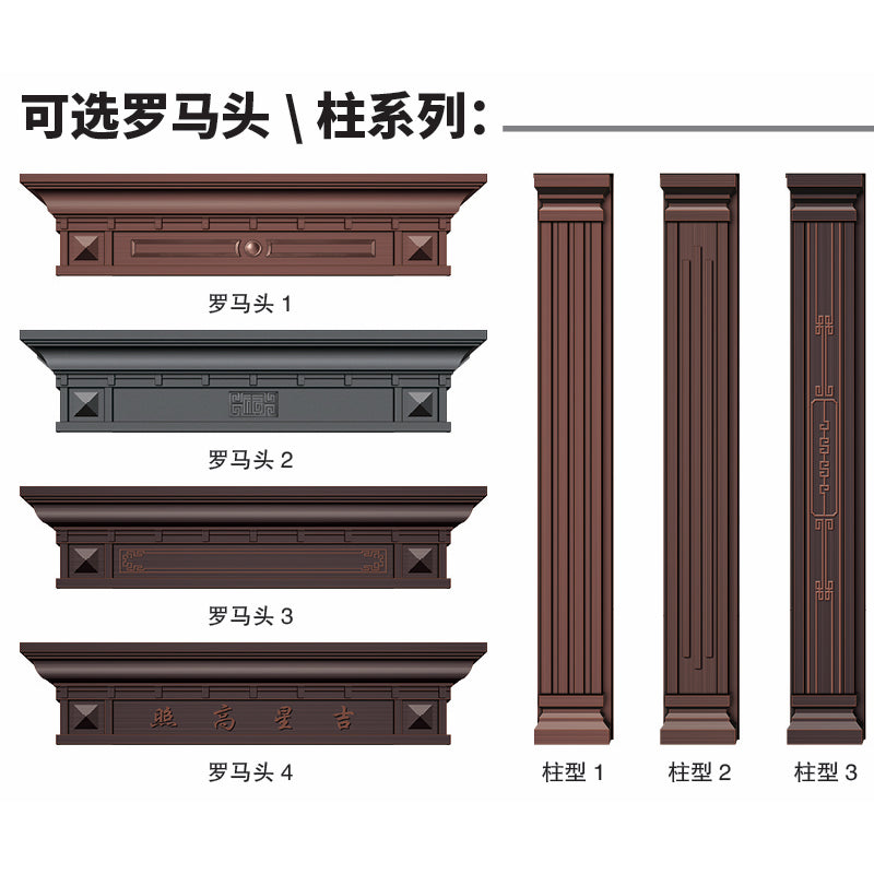 香港藝術鑄鋁大門個性化圖案訂製豪宅別墅私樓村屋防鏽耐用